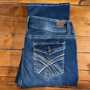 Wallflower Luscious Curvy Bootcut Jeans Womens 18W (39x30) Blue Dark Wash NEW